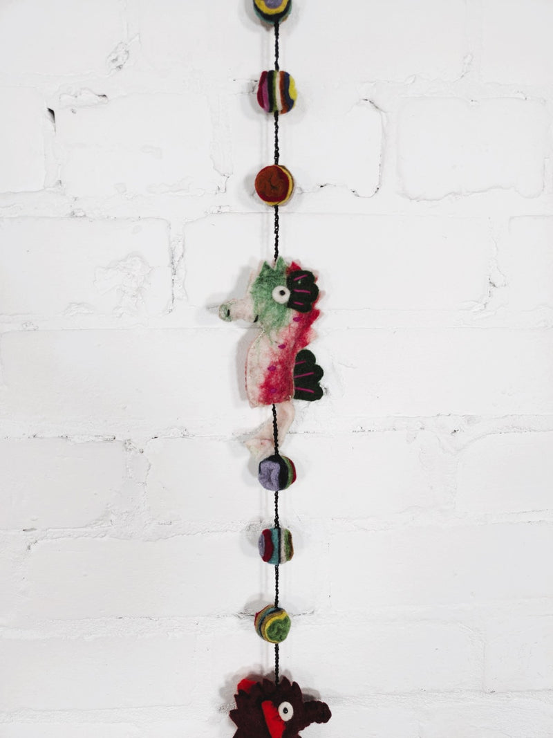 Felt Seahorse String
