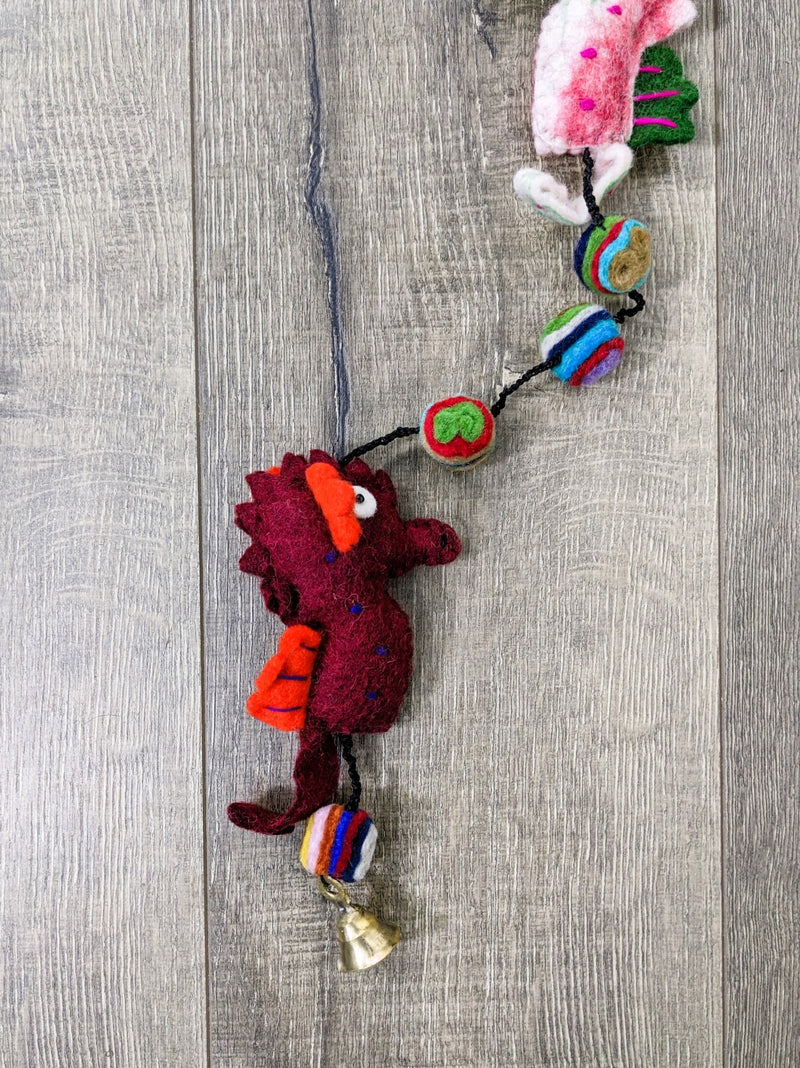 Felt Seahorse String