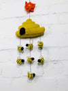 Felt Beehive & Bees Mobile