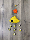 Felt Beehive & Bees Mobile