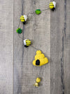 Felt Beehive & Bee String
