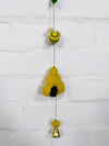 Felt Beehive & Bee String