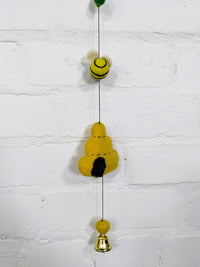 Felt Beehive & Bee String