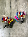 Felt Hanging Xmas Hedgehog