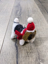Felt Hanging Xmas Dog