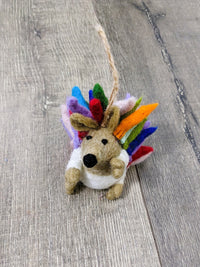 Felt Hanging Rainbow Hedgehog