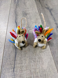 Felt Hanging Rainbow Hedgehog