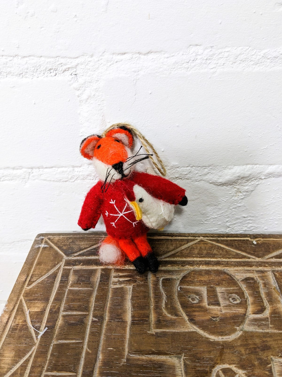 Felt Hanging Felt Fox & Chicken