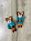 Felt Hanging Felt Fox & Present