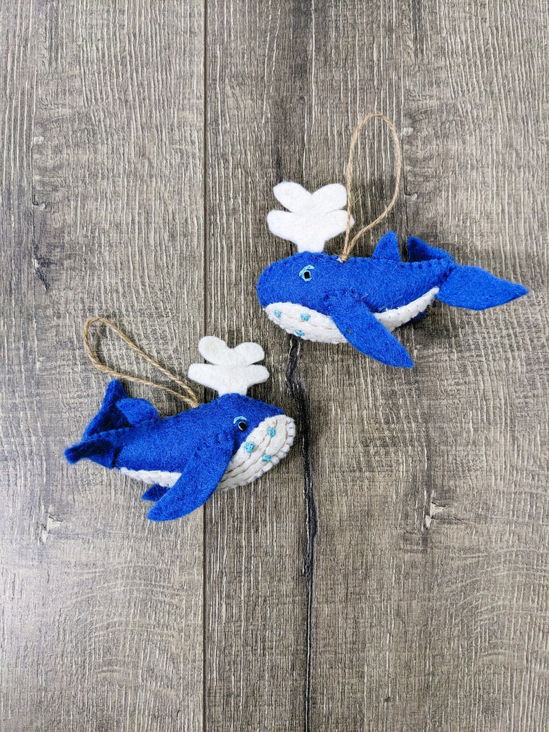 Felt Hanging Whale
