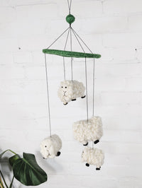 Felt Sheep Mobile