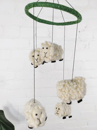 Felt Sheep Mobile