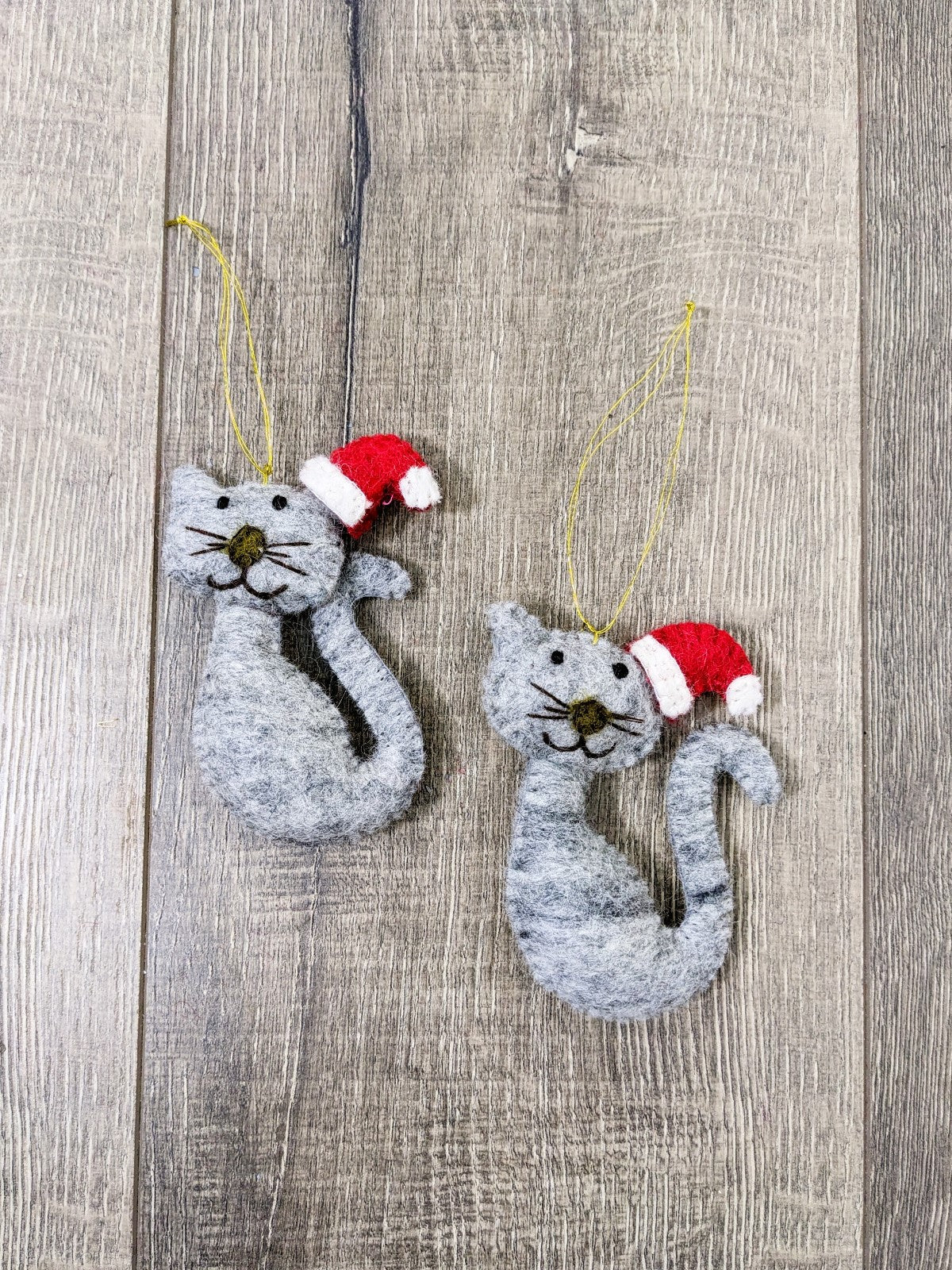 Felt Hanging Xmas Cat
