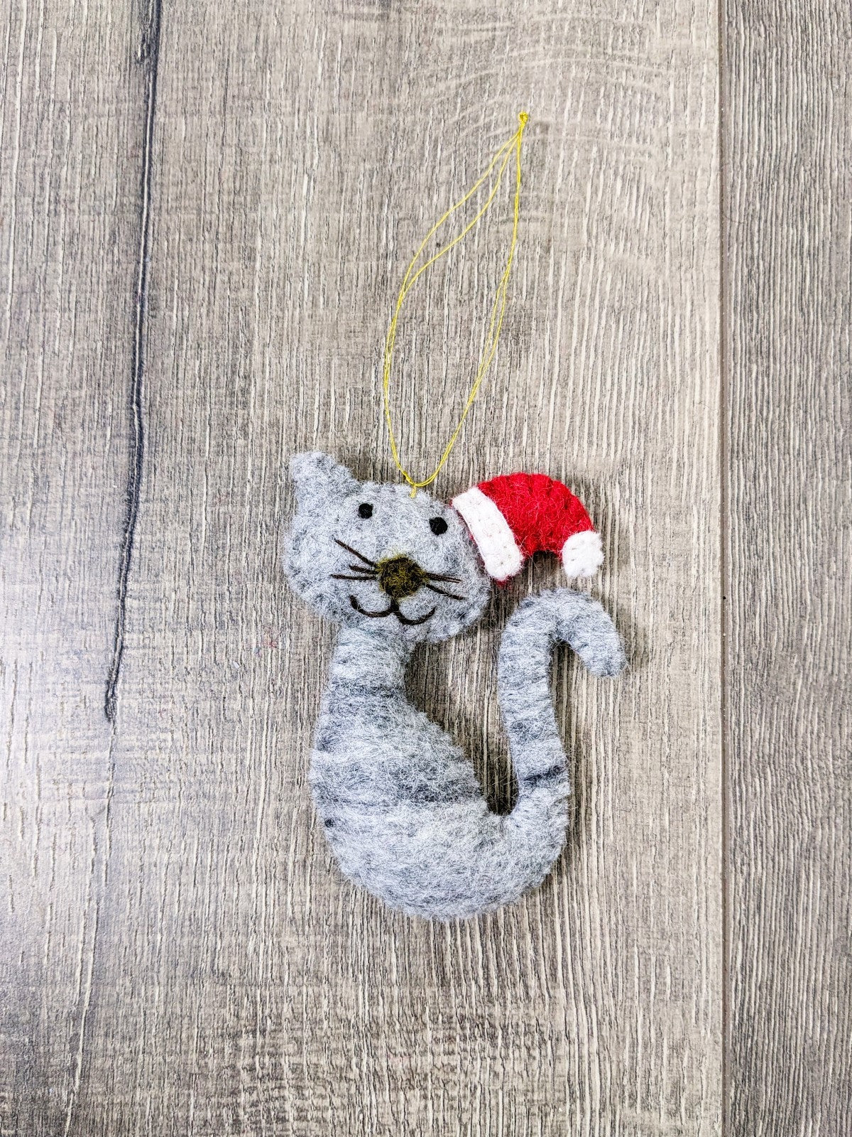 Felt Hanging Xmas Cat