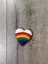 Felt Rainbow Heart