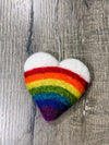 Felt Rainbow Heart