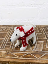 Felt Polar Bear