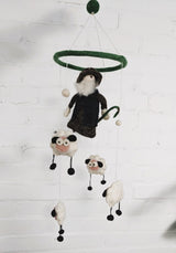 Felt Shepherd Sheep Mobile