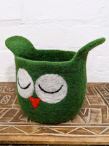 Felt Owl Pot