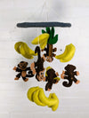 Felt Monkey Bananas Mobile