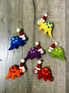 Felt Hanging Christmas Dinosaur
