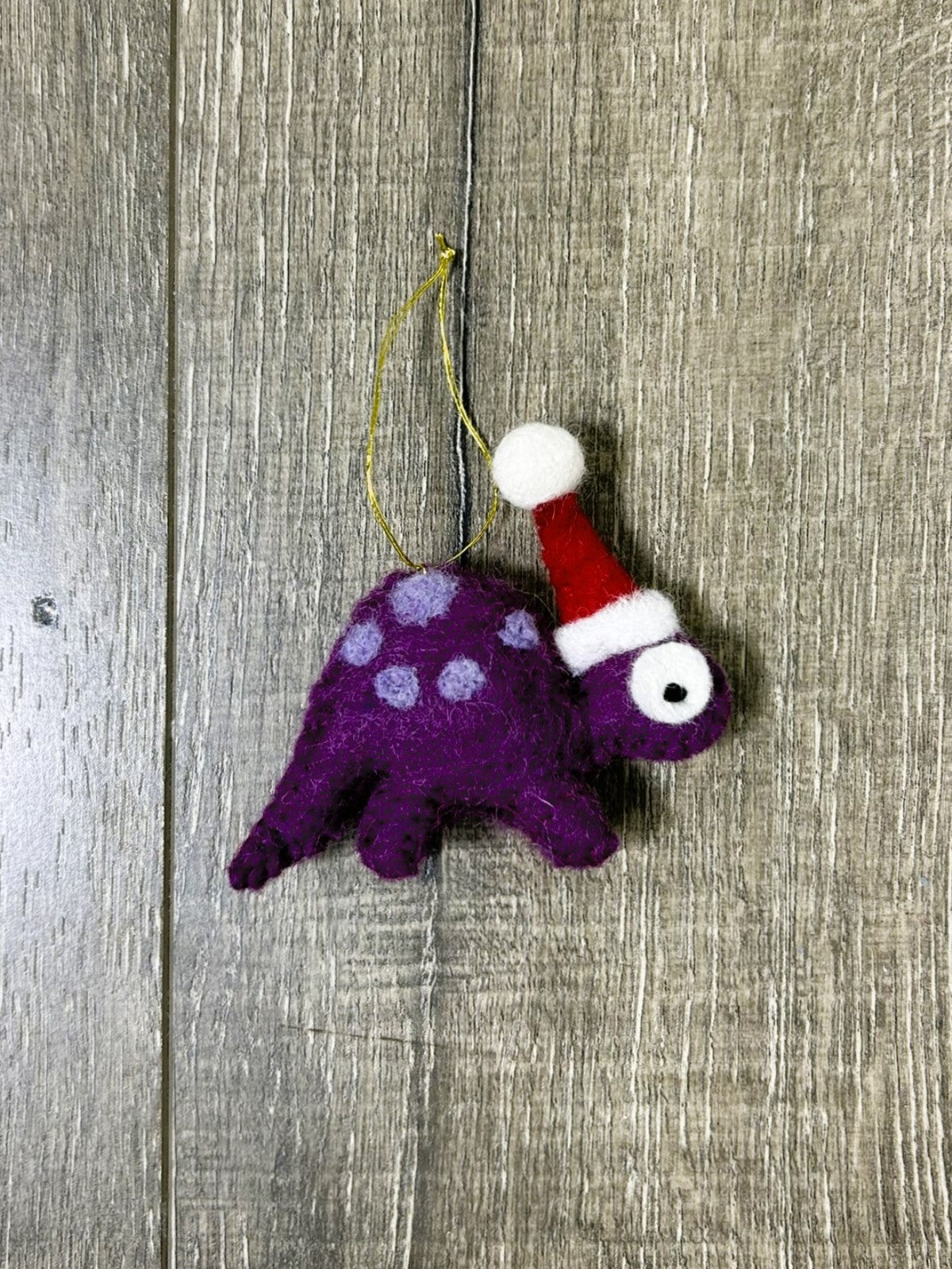 Felt Hanging Christmas Dinosaur
