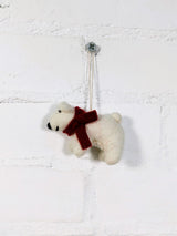 Felt Hanging Polar Bear Scarf