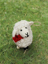 Felt Hanging Sheep with Scarf