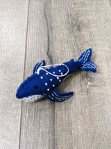 Felt Hanging Blue Whale