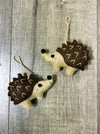 Felt Hanging Brown Hedgehog