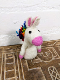 Felt Unicorn Finger Puppet