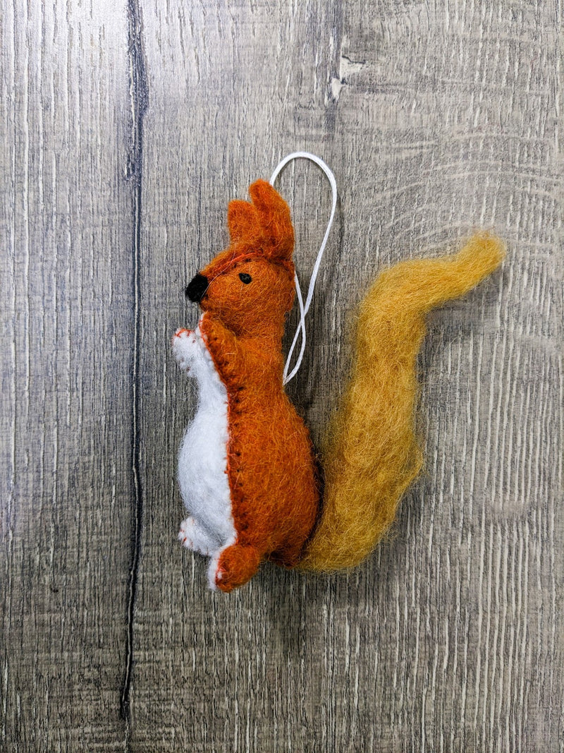 Felt Squirrel Hanging