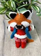 Felt Fox In Gilet Hanging