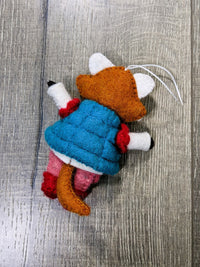 Felt Fox In Gilet Hanging