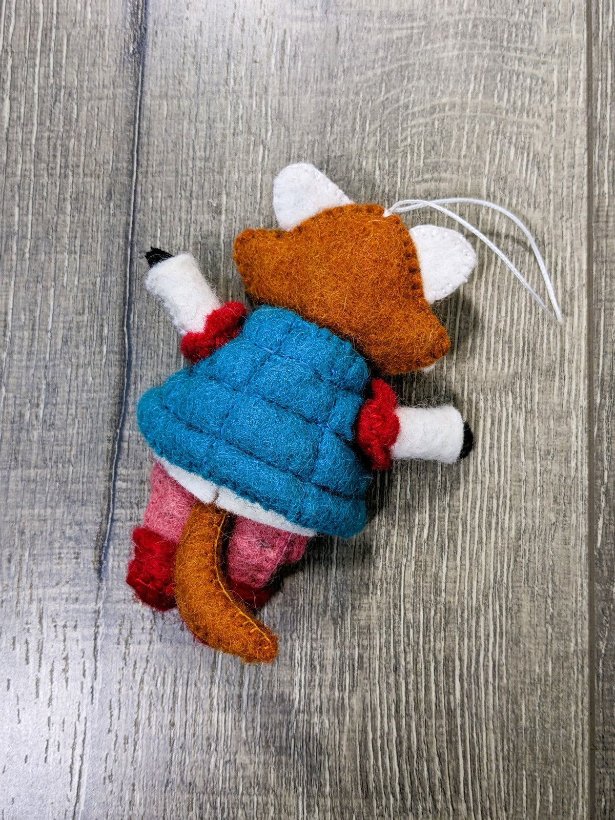 Felt Fox In Gilet Hanging