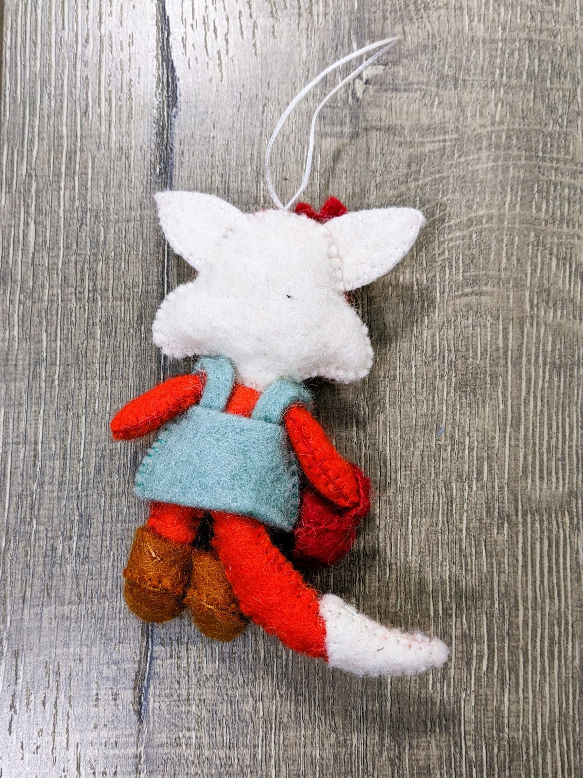 Felt Lady Fox With Cuppa