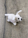 Felt White Dog