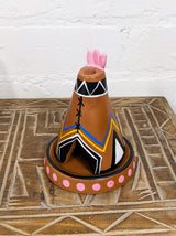 Large Clay Incense Stand