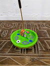 Round Clay Elephant Incense Stand