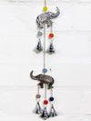 String Of Silver Elephants And Bells