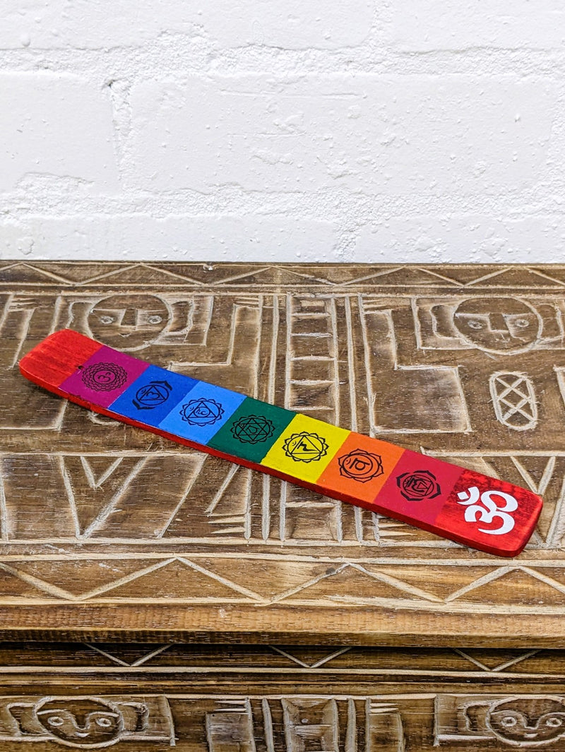 Wooden Incense Holder Seven Chakra