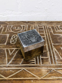 Wood Square Box