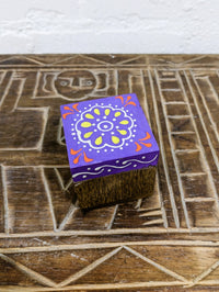 Wood Square Box Painted Top