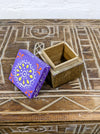 Wood Square Box Painted Top
