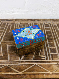 Wood Rectangle Box Painted Top