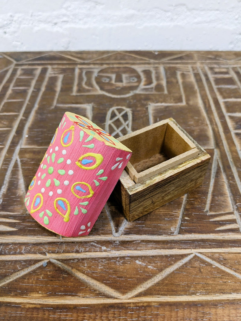 Wood Chest Painted Top