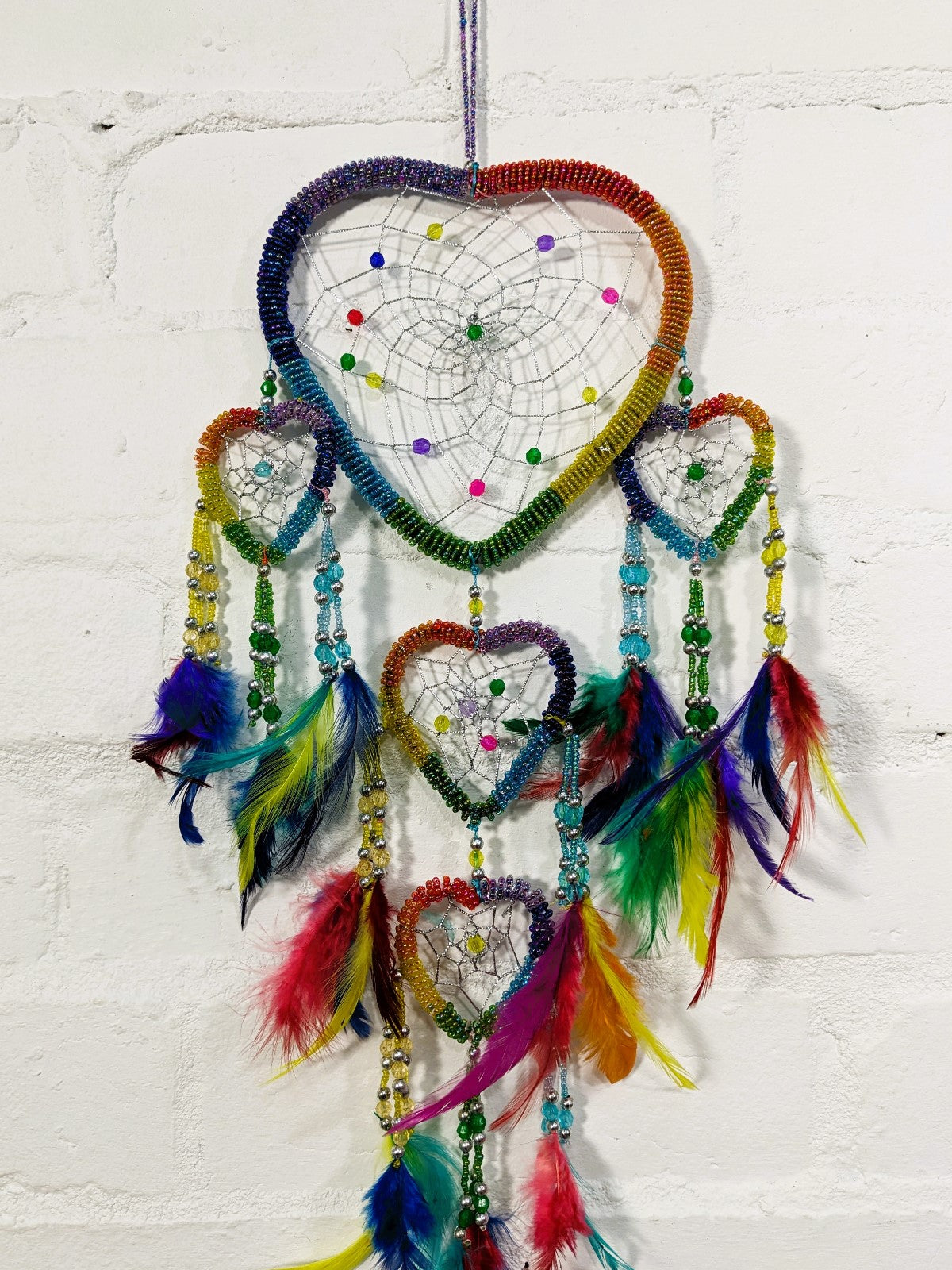 Beaded Heart Dreamcatcher