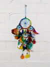 Rainbow Nylon And Shell Dreamcatcher