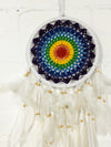 Rainbow Crochet Dreamcatcher
