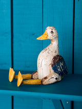 Wooden Duck Shelf Sitting Ornament